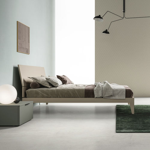 Letto matrimoniale - FOLD - ZALF spa - contemporaneo / con testiera / in melaminico