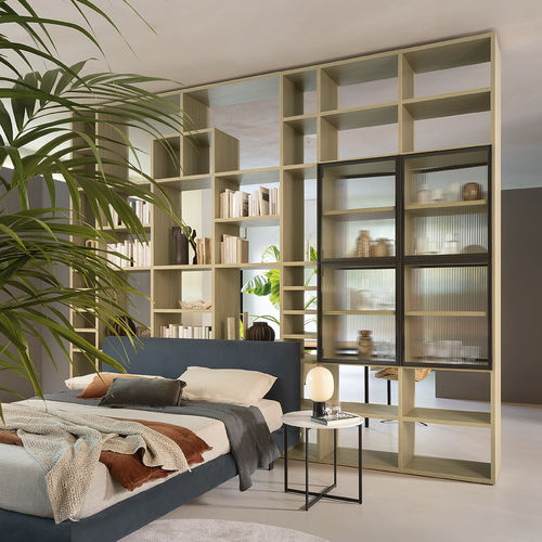 Libreria modulare - FREESPACE SM2501 - ZALF spa - contemporanea / in melaminico / in vetro
