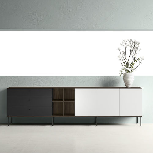 Credenza modulabile - ZALF spa - contemporanea / in metallo verniciato / con ripiano
