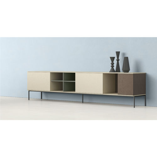 Credenza multicolore - ZALF spa - contemporanea / in legno / con ripiano