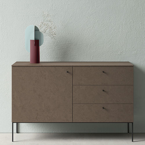 Credenza contemporanea - ZALF spa - in melaminico / con cassetti / con ante battenti