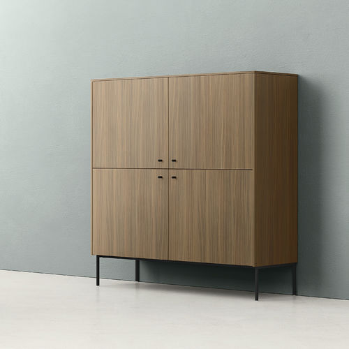 Credenza alta - ZALF spa - contemporanea / in metallo verniciato / con ante battenti