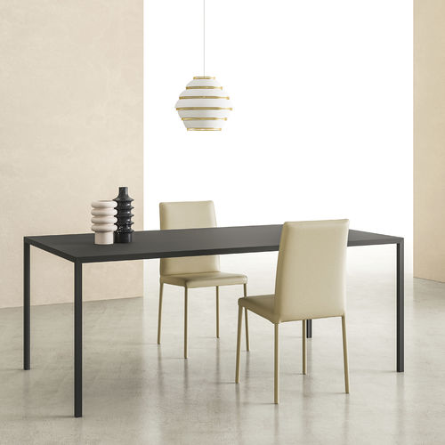 Sedia contemporanea - THIN / MAIN - ZALF spa - da interno / in pelle / con supporto in cuoio