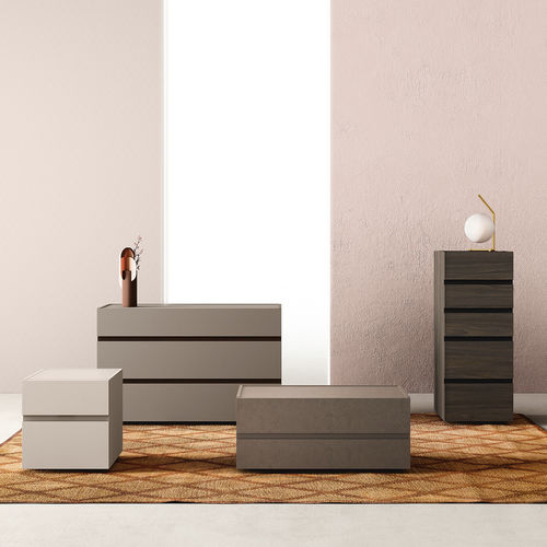 Comodino contemporaneo - GRIP - ZALF spa - in melaminico / rettangolare / quadrato