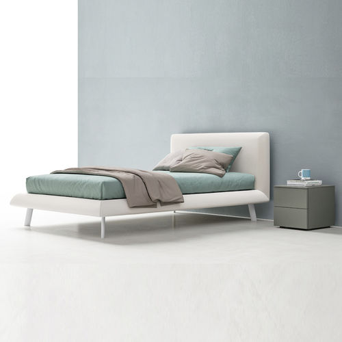Letto singolo - BLUNT - ZALF spa - contemporaneo / con testiera imbottita / con comodini