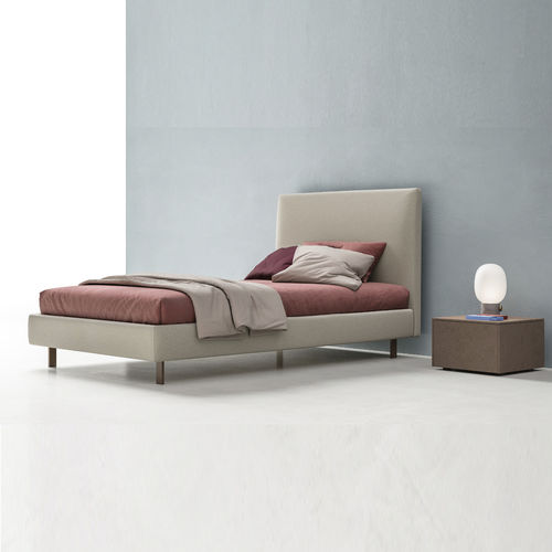 Letto singolo - LUK BIG - ZALF spa - contemporaneo / con testiera imbottita / con comodini
