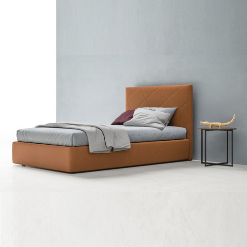 Letto singolo - ICON BIG - ZALF spa - contemporaneo / con testiera imbottita / con comodini