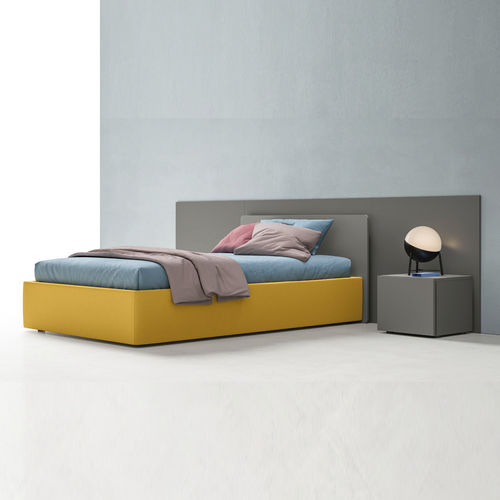 Letto singolo - ZALF spa - contemporaneo / imbottito / con testiera