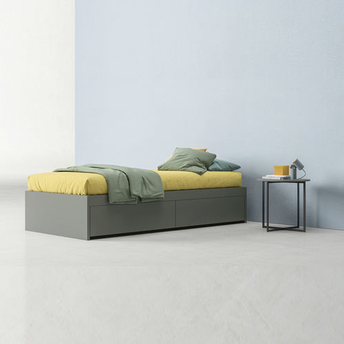 Letto singolo - LIGHT - ZALF spa - contemporaneo / con testiera / con cassetti