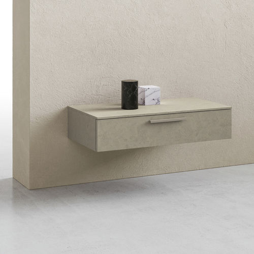 Comodino sospeso - SIMPLY - ZALF spa - contemporaneo / in melaminico / rettangolare