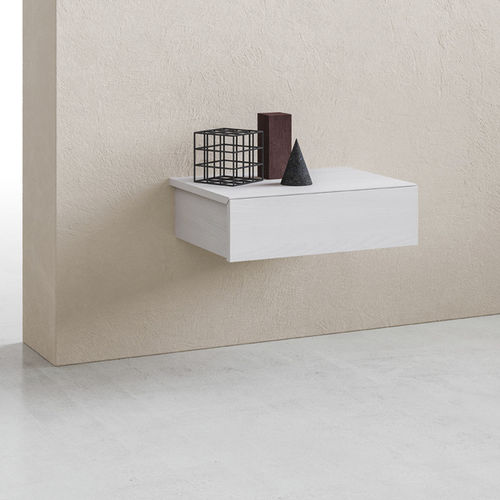 Comodino sospeso - SET - ZALF spa - contemporaneo / in melaminico / rettangolare