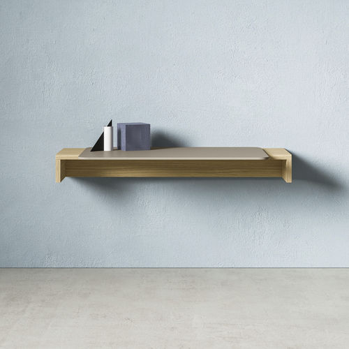 Scrivania da parete - UP - ZALF spa - contemporanea / in melaminico / dritta