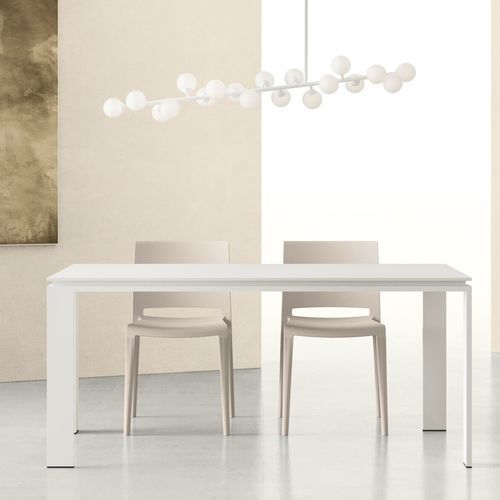 Tavolo contemporaneo - ANGOLO / BAKHITA - ZALF spa - in metallo / in melaminico / con supporto in metallo
