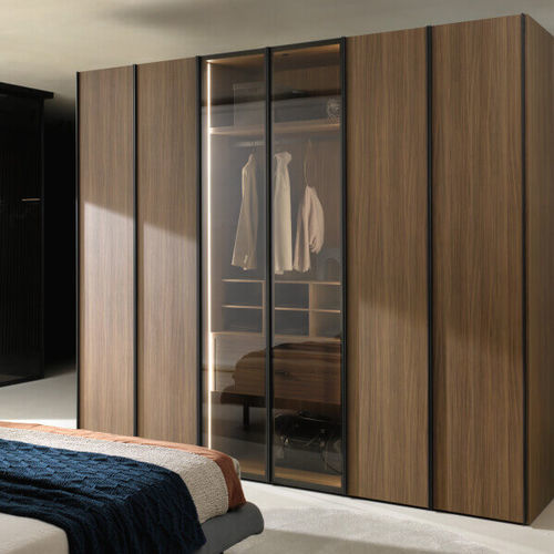 Armadio modulare - ALTERNA SM2072 - ZALF spa - contemporaneo / in noce / in vetro fumè
