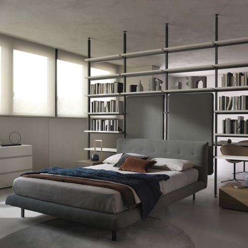 Letto matrimoniale - DECOR - ZALF spa - contemporaneo / con testiera / con comodini