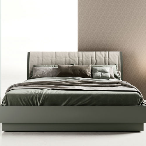 Letto matrimoniale - BENT - ZALF spa - contemporaneo / con testiera imbottita / imbottito
