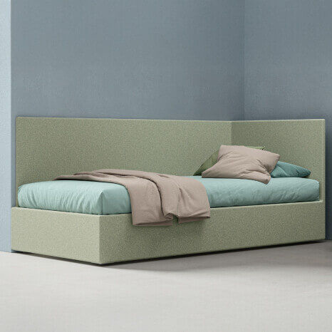 Letto singolo - CONTENITORE - ZALF spa - contemporaneo / con base contenitore / con vano contenitore