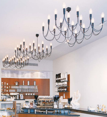 Lampadario contemporaneo - LIGHTNESS - STENG - in vetro / in metallo / LED