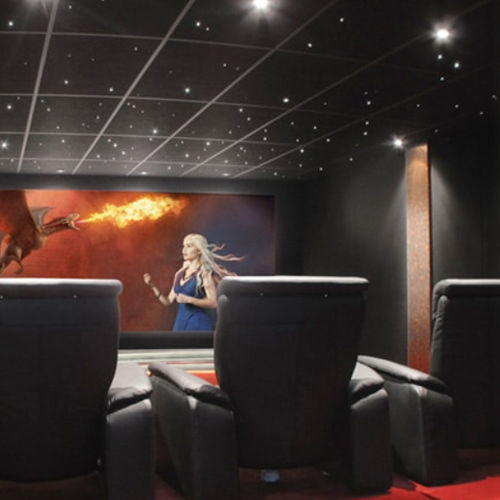 Soffitto teso a quadrotte - VOTRE CINEMA - per home cinema / indoor / acustico