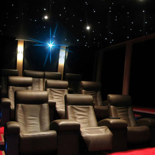 Poltrona per cinema in tessuto - VOTRE CINEMA - home cinema / per uso residenziale / nera