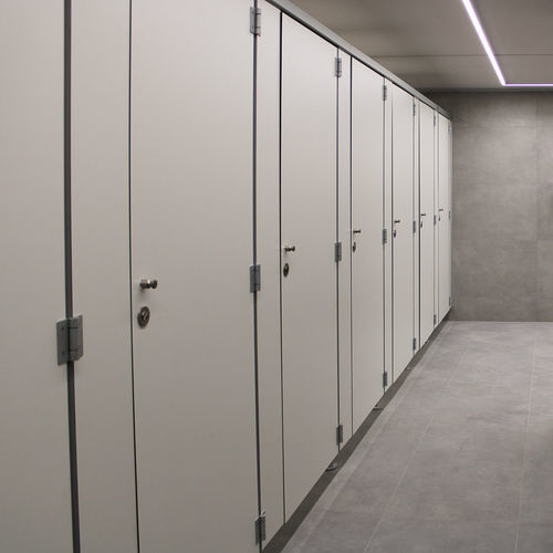 Cabina per bagni pubblici in HPL - Cel Components S.r.l. - per toilette / resistente all'umidità