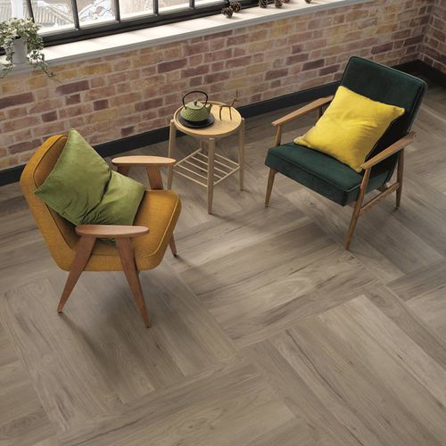 Pavimento in PVC - OPUS : WP329 BLEACHED GREY WALNUT - KARNDEAN - residenziale / a doghe / finitura naturale