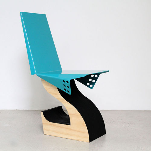 Sedia design originale - HYBRID  - LifeSpaceJourney - da interno / in acciaio / cantilever