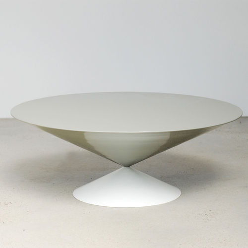 Tavolino basso contemporaneo - BALANCE  - LifeSpaceJourney - in acciaio / rotondo / per uso residenziale