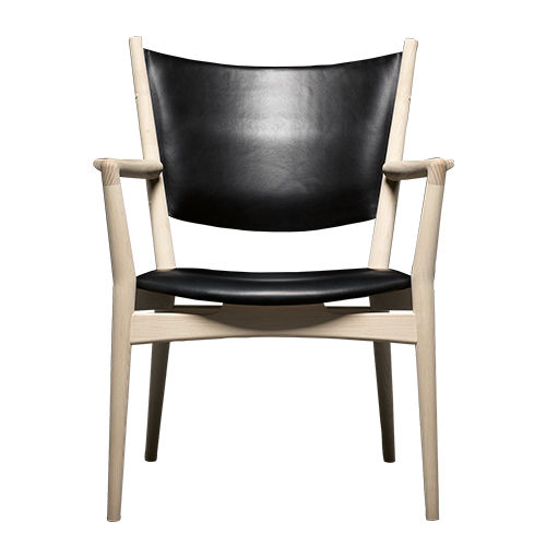 Sedia classica - pp240  - PP MØBLER - da interno / in pelle / con supporto in legno