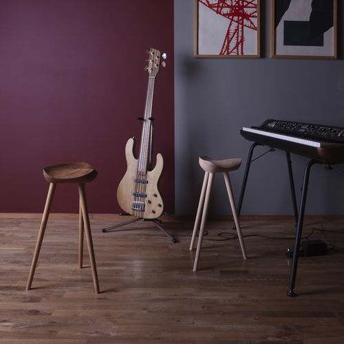 Sgabello contemporaneo - pp12 - PP MØBLER - in rovere / in frassino / in faggio