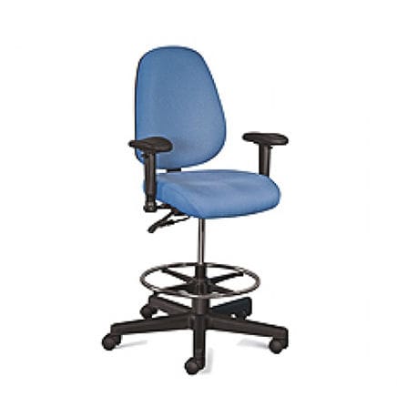 Sgabello da ufficio in polipropilene - CUE® 3  - American Seating - con rotelle / ad altezza regolabile / ergonomico