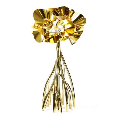 Lampada da terra - Mangrovia - Barberini & Gunnell - in alluminio anodizzato / in acciaio inossidabile lucido / design originale