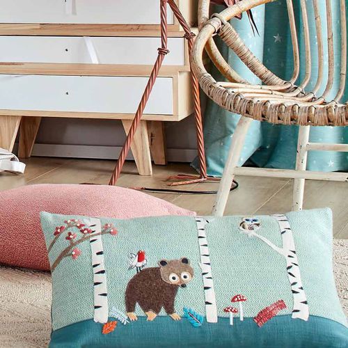 Tessuto da tappezzeria - WOODLAND - MADURA - con animali / con motivo per bambini / in cotone