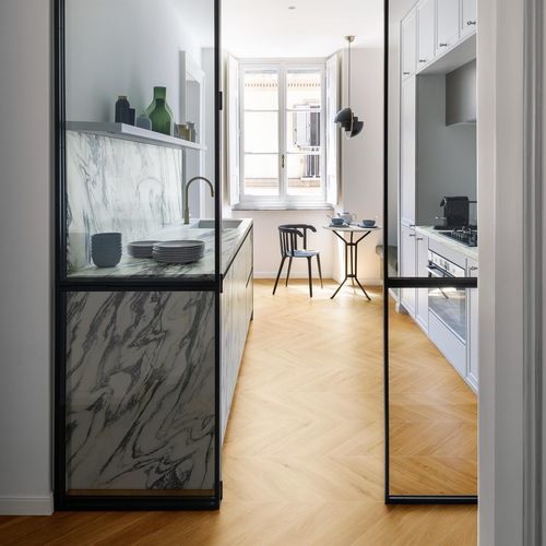 Piastrella in gres porcellanato - OLTRE - MARAZZI - opaca / levigata / finitura naturale
