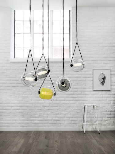 Lampada a sospensione - CAPSULA : PC937 - BROKIS - in vetro soffiato / contemporanea / con cavo