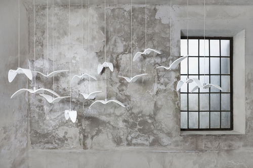 Lampada a sospensione - NIGHT BIRDS - BROKIS - in vetro / contemporanea / con cavo