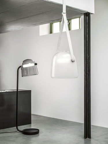 Lampada da terra - MONA PC949 - BROKIS - in legno / in vetro soffiato / contemporanea