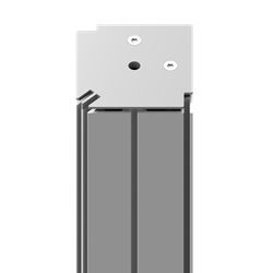 Profilo in alluminio - WP 800-50 - OCTANORM - ad angolo / per carpenteria / a montante e traversa