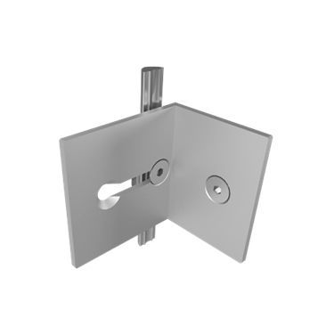 Sistema di fissaggio in alluminio - W 575-080 - OCTANORM - per porta