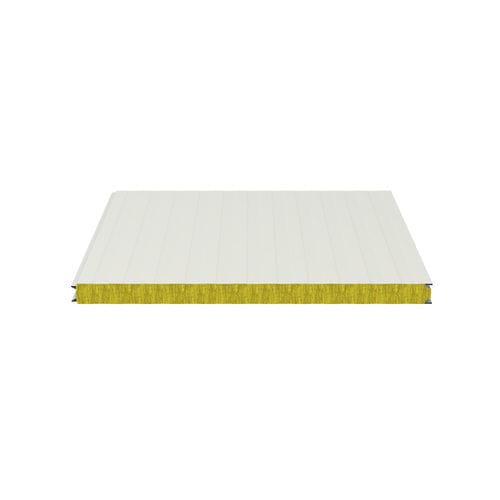 Pannello sandwich isolante per rivestimento di facciata - ISOFIRE WALL FG HF - Isopan - per muro / rivestimento in metallo / anima in lana di vetro