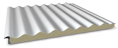 Pannello sandwich per tetto - SUPER TOP W. SINUOUS MINERAL - Italpannelli - rivestimento in metallo / anima in lana di roccia