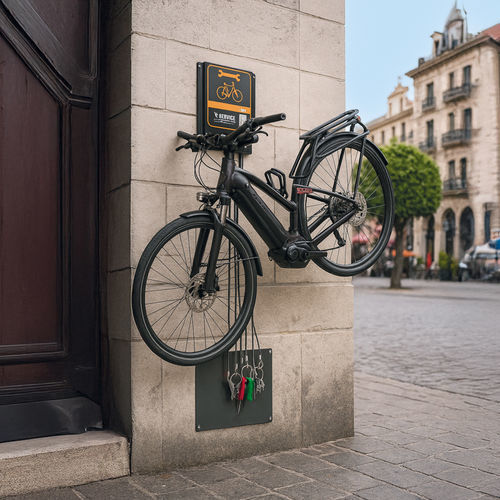 Stazione di riparazione biciclette in acciaio galvanizzato - RÉNOVÉLO MURAL - CITYNOX - in acciaio inossidabile / per spazi pubblici