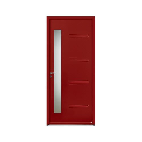 Porta d'ingresso - AKITA - ZILTEN - in acciaio / battente / contemporanea