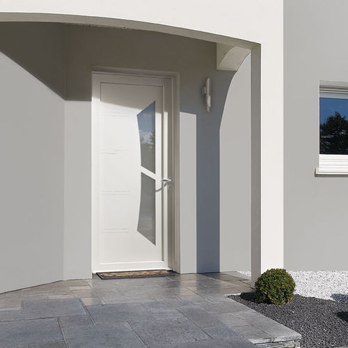 Porta d'ingresso - MILKY 1 - ZILTEN - in acciaio inossidabile / in PVC / battente