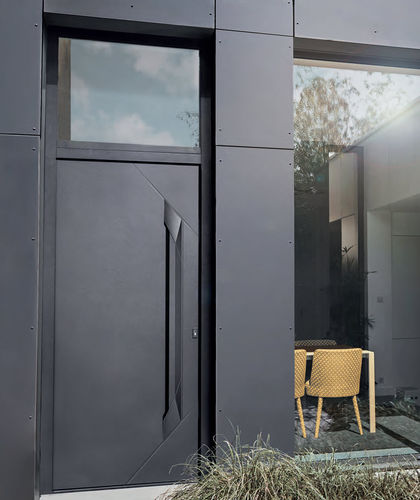 Porta d'ingresso - K2 - ZILTEN - in alluminio / battente / contemporanea