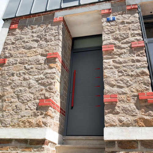 Porta d'ingresso - GRIFF 2.3 - ZILTEN - in alluminio / battente / contemporanea