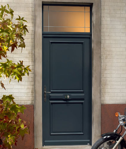 Porta d'ingresso - CHALONS - ZILTEN - in legno esotico / battente / classica