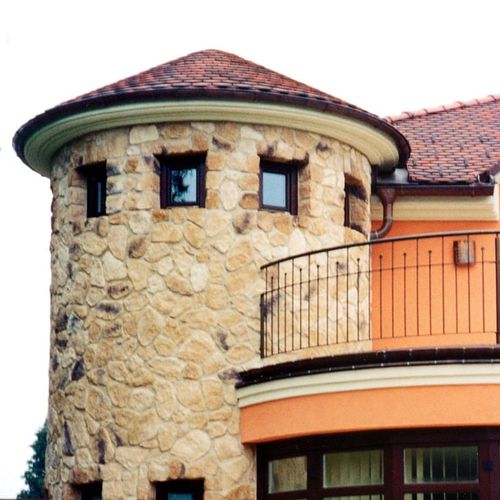 Paramento in calcestruzzo - CLASSIC : FIELDSTONE BROWN - Mathios SA - per esterni / indoor / liscio