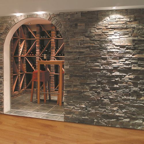Paramento in calcestruzzo - CLASSIC : HIGHLAND GRAY - Mathios SA - per esterni / indoor / aspetto pietra