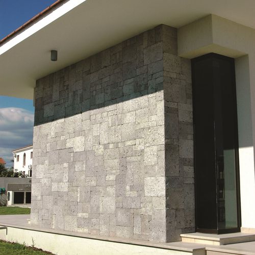 Paramento in calcestruzzo - CLASSIC : VERACRUZ GRAY - Mathios SA - per esterni / indoor / testurizzato